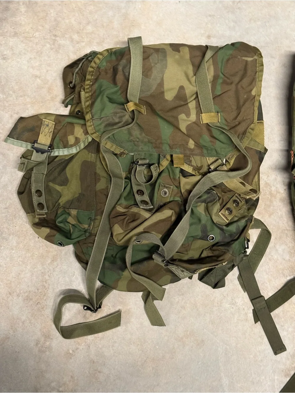 Woodland Camo Military Backpack